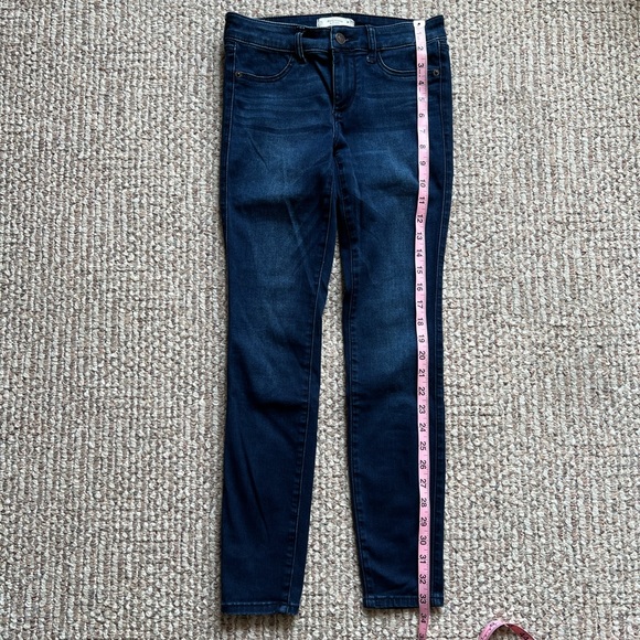 Abercrombie & Fitch Mid Rose Denim Jean Jeggings 0S - Picture 3 of 8